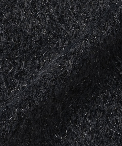 Pitta Re:)（ピッタリ）の「【Pitta Re:)】シャイニーフェザー クルーネックカーディガン（カーディガン/ボレロ・レディース・ブラック/シルバー・M/L）」の7枚目の写真