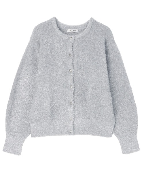 Pitta Re:)（ピッタリ）の「【Pitta Re:)】シャイニーフェザー クルーネックカーディガン（カーディガン/ボレロ・レディース・ブラック/シルバー・M/L）」の8枚目の写真