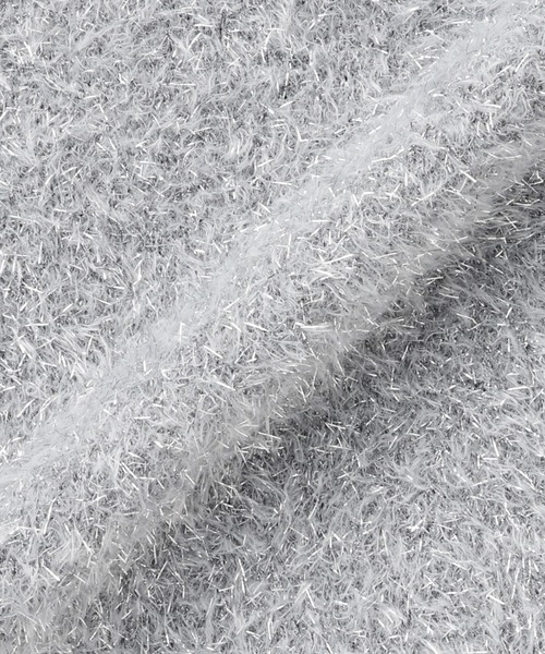 Pitta Re:)（ピッタリ）の「【Pitta Re:)】シャイニーフェザー クルーネックカーディガン（カーディガン/ボレロ・レディース・ブラック/シルバー・M/L）」の12枚目の写真