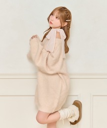 apres jour(アプレジュール)の【リボンインナー別売り】シャギーニットワンピース(ワンピース)