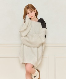 apres jour(アプレジュール)の【リボンインナー別売り】シャギーニットワンピース(ワンピース)