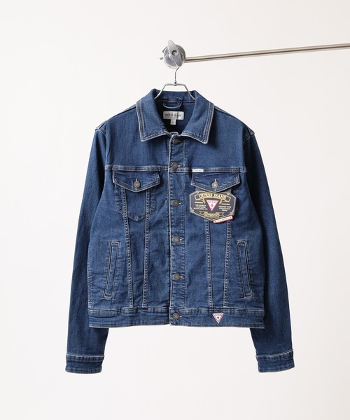 GUESS JEANS(ゲスジーンズ)の「GUESS JEANS GJ MENS SLIM TRUCKER JACKET ゲス スリム・デニム・トラッカー・ジャケット(デニムジャケット・メンズ・インディゴブルー・S/M/L)」の2枚目の写真