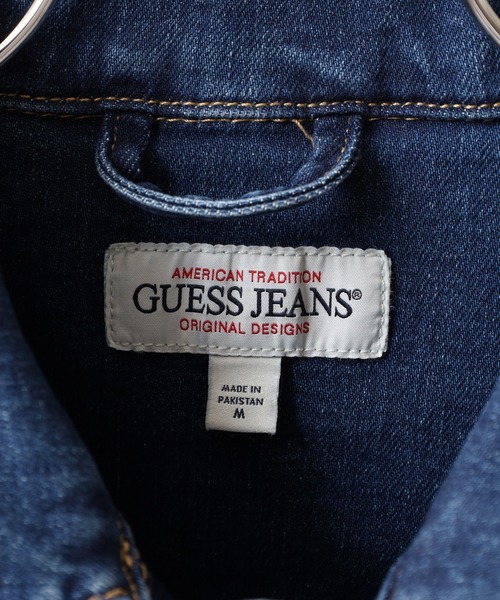 GUESS JEANS(ゲスジーンズ)の「GUESS JEANS GJ MENS SLIM TRUCKER JACKET ゲス スリム・デニム・トラッカー・ジャケット(デニムジャケット・メンズ・インディゴブルー・S/M/L)」の3枚目の写真