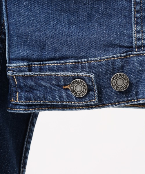 GUESS JEANS(ゲスジーンズ)の「GUESS JEANS GJ MENS SLIM TRUCKER JACKET ゲス スリム・デニム・トラッカー・ジャケット(デニムジャケット・メンズ・インディゴブルー・S/M/L)」の12枚目の写真