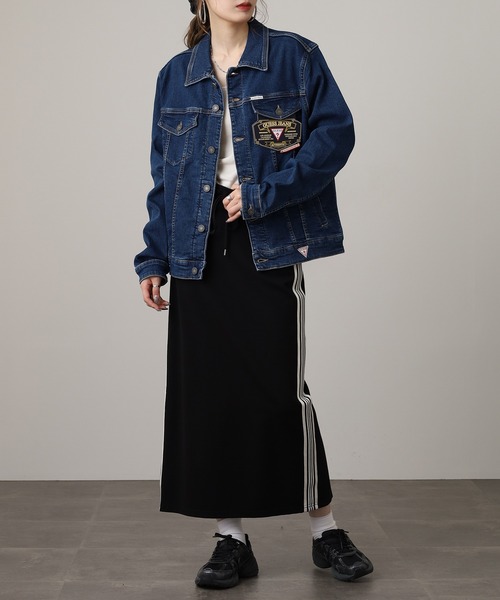 GUESS JEANS(ゲスジーンズ)の「GUESS JEANS GJ MENS SLIM TRUCKER JACKET ゲス スリム・デニム・トラッカー・ジャケット(デニムジャケット・メンズ・インディゴブルー・S/M/L)」の22枚目の写真