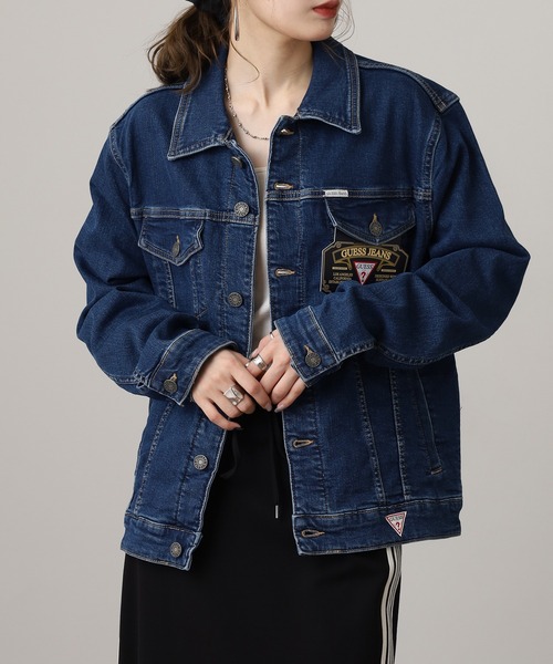 GUESS JEANS(ゲスジーンズ)の「GUESS JEANS GJ MENS SLIM TRUCKER JACKET ゲス スリム・デニム・トラッカー・ジャケット(デニムジャケット・メンズ・インディゴブルー・S/M/L)」の20枚目の写真