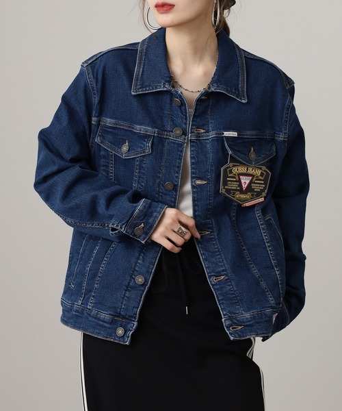 GUESS JEANS(ゲスジーンズ)の「GUESS JEANS GJ MENS SLIM TRUCKER JACKET ゲス スリム・デニム・トラッカー・ジャケット(デニムジャケット・メンズ・インディゴブルー・S/M/L)」の21枚目の写真