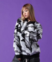 【WEB&DEPOT限定】DankeSchon/ダンケシェーン/CAMO CREWNECK KNIT