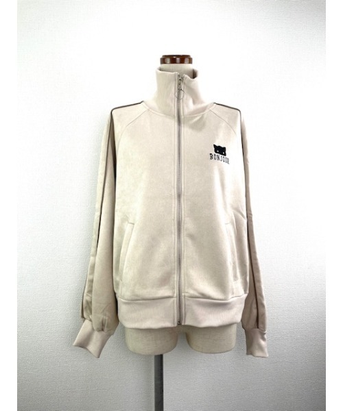 Rydia（リディア）の「BONJOURポンチトラックジャケット（ブルゾン・レディース・ベージュ/ライトベージュ・M）」の2枚目の写真