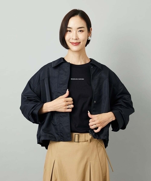 ステンカラーショートブルゾン（ブルゾン）｜MICHEL KLEIN（ミッシェル