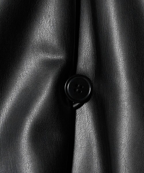 ATTISESSION（アティセッション）の「＜ATTISESSION＞レザーライク ブルゾン（その他アウター・レディース・ブラック・36/38）」の2枚目の写真