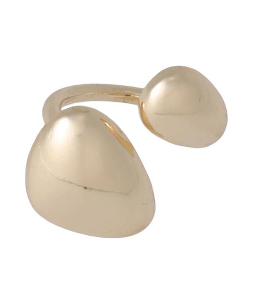 Te chichi（テチチ）の「ツインビーンリング(♯13)（ピアス（両耳用）・レディース・ゴールド・F）」の4枚目の写真