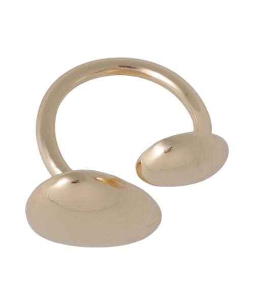 Te chichi（テチチ）の「ツインビーンリング(♯13)（ピアス（両耳用）・レディース・ゴールド・F）」の6枚目の写真