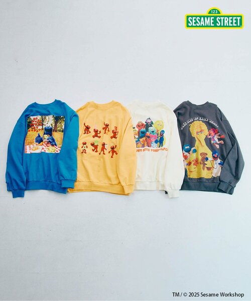 SESAME STREET コラボトレーナー(大人) リンク（スウェット）｜SESAME