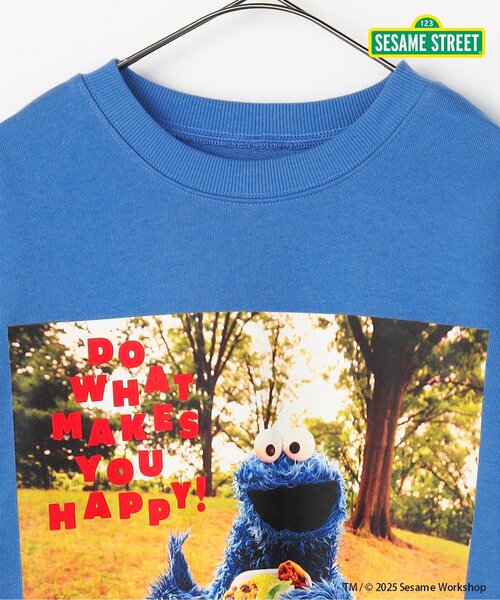 SESAME STREET(セサミストリート)の「SESAME STREET コラボトレーナー(大人) リンク(スウェット・レディース・チャコール/イエロー/ブルー/オフホワイト・LARGE)」の13枚目の写真