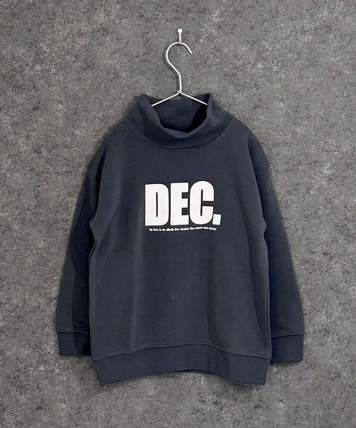 ZI-ON（ジーオン）の「キッズ 裏起毛 オーバーサイズ ロゴ ハイネックトレーナー（スウェット・キッズ・杢グレー/チャコールグレー/ヘザーチャコール/ブラック系その他/ブラック/グレイッシュベージュ・110cm/120cm/130cm/140cm/150cm/160cm）」の11枚目の写真