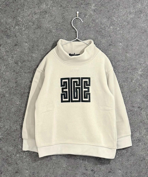 ZI-ON（ジーオン）の「キッズ 裏起毛 オーバーサイズ ロゴ ハイネックトレーナー（スウェット・キッズ・杢グレー/チャコールグレー/ヘザーチャコール/ブラック系その他/ブラック/グレイッシュベージュ・110cm/120cm/130cm/140cm/150cm/160cm）」の15枚目の写真