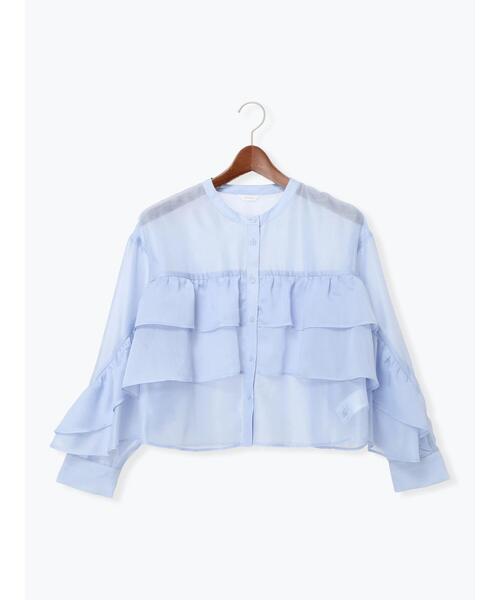 Te chichi（テチチ）の「シアーフリルティアードブラウス（シャツ/ブラウス・レディース・ピンク/サックスブルー・F）」の19枚目の写真