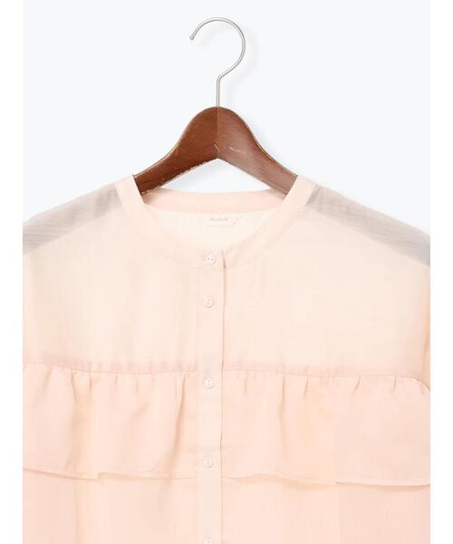 Te chichi（テチチ）の「シアーフリルティアードブラウス（シャツ/ブラウス・レディース・ピンク/サックスブルー・F）」の3枚目の写真