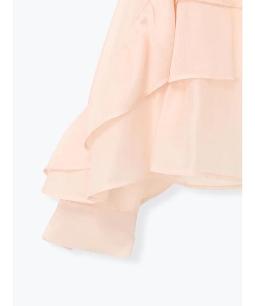 Te chichi（テチチ）の「シアーフリルティアードブラウス（シャツ/ブラウス・レディース・ピンク/サックスブルー・F）」の4枚目の写真