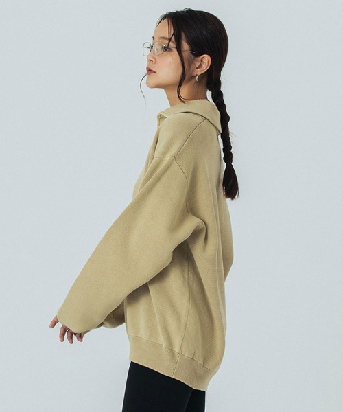 ROSE BUD（ローズバッド）の「PIGMENT DYED KNIT TOP（ニット/セーター・レディース・ブラック/ベージュ/ピンク・ONE SIZE）」の13枚目の写真