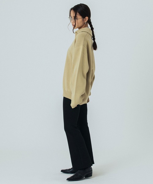 ROSE BUD（ローズバッド）の「PIGMENT DYED KNIT TOP（ニット/セーター・レディース・ブラック/ベージュ/ピンク・ONE SIZE）」の18枚目の写真