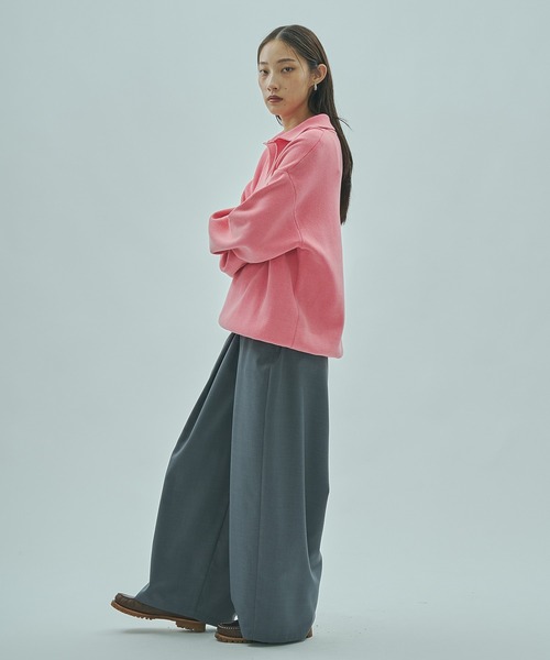 ROSE BUD（ローズバッド）の「PIGMENT DYED KNIT TOP（ニット/セーター・レディース・ブラック/ベージュ/ピンク・ONE SIZE）」の8枚目の写真