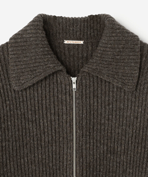 RYE TENDER | 〈別注〉フルジップ ニットブルゾン MEN（カーディガン