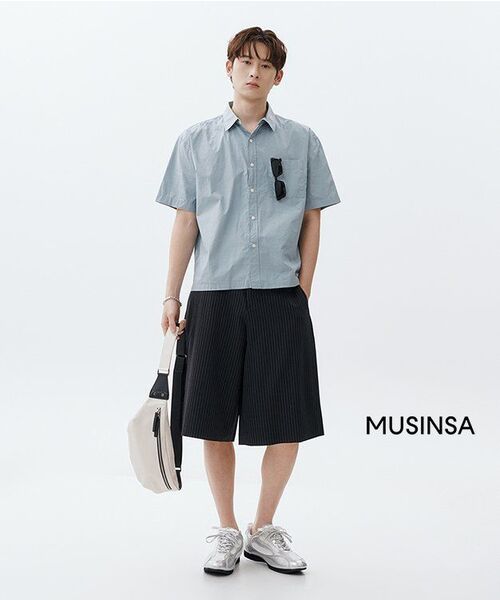 SIGNATURE（シグネチャ）の「ノータックワイドバミューダスラックス[ブラックストライプ]（その他パンツ・レディース・その他・SMALL/MEDIUM）」の12枚目の写真