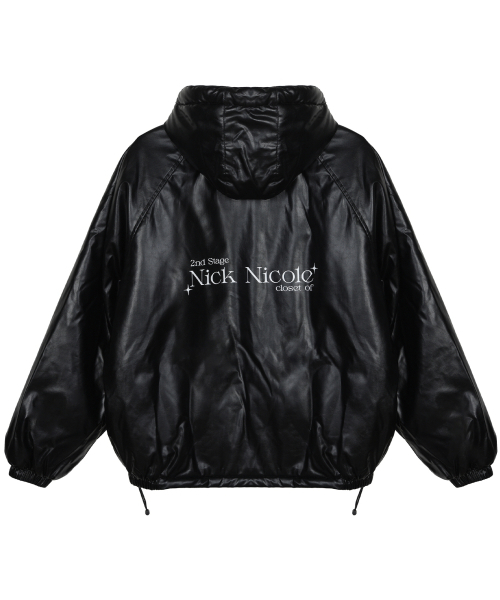 NICK&NICOLE（ニックアンドニコール）の「HOODY GLOW LEATHER PADDING_BLACK（ダウンジャケット/コート・レディース・その他・FREE）」の5枚目の写真