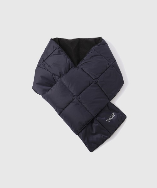 VICKY（ビッキー）の「TAION　ベーシックダウンスカーフ≪手洗い可能≫（ストール/ショール・レディース・ブラック/ネイビー/オフホワイト・FREE）」の7枚目の写真