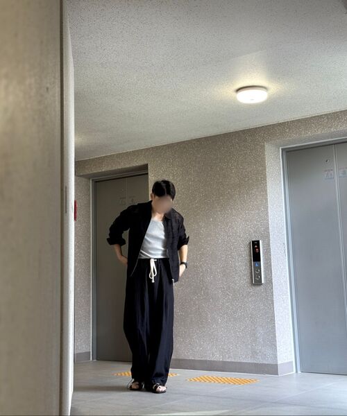 DNSR(ディーエヌエスアール)の「サマー ワンタック ワイドパンツ ブラック(その他パンツ・メンズ・その他・SMALL/MEDIUM/LARGE)」の9枚目の写真