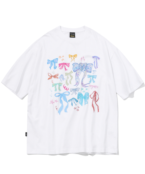 CPGN STUDIO(コンパーニョ)の「DTPファンシーリボン半袖Tシャツホワイト(Tシャツ/カットソー・レディース・その他・MEDIUM/LARGE)」の2枚目の写真