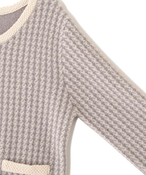 JILL by JILL STUART(ジルバイジルスチュアート)の「◇千鳥ジャガードニットセットアップ(ワンピース・レディース・ブラック系その他/グレー系その他/パープル系その他・FREE)」の9枚目の写真