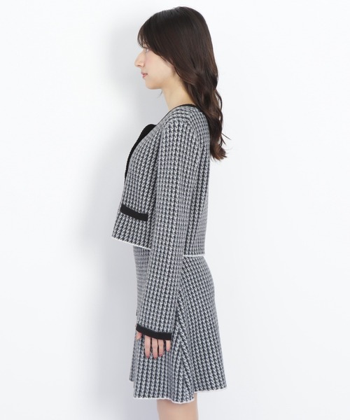 JILL by JILL STUART(ジルバイジルスチュアート)の「◇千鳥ジャガードニットセットアップ(ワンピース・レディース・ブラック系その他/グレー系その他/パープル系その他・FREE)」の18枚目の写真