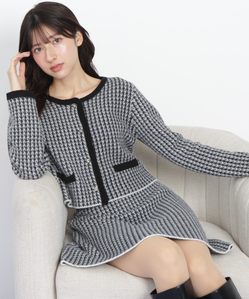 JILL by JILL STUART(ジルバイジルスチュアート)の「◇千鳥ジャガードニットセットアップ(ワンピース・レディース・ブラック系その他/グレー系その他/パープル系その他・FREE)」の21枚目の写真