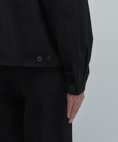MUSINSA STANDARD（ムシンサスタンダード）の「ライトプレーンリラックスドミニマルジャケット[ブラック]（ブルゾン・メンズ・その他・MEDIUM/LARGE/X-LARGE/XX-LARGE）」の7枚目の写真