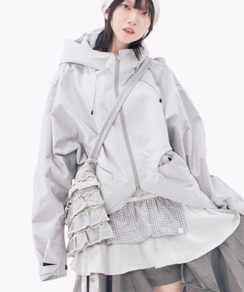 Nerd out XU】nylon hood jacket / 【ナードアウトエックスユー