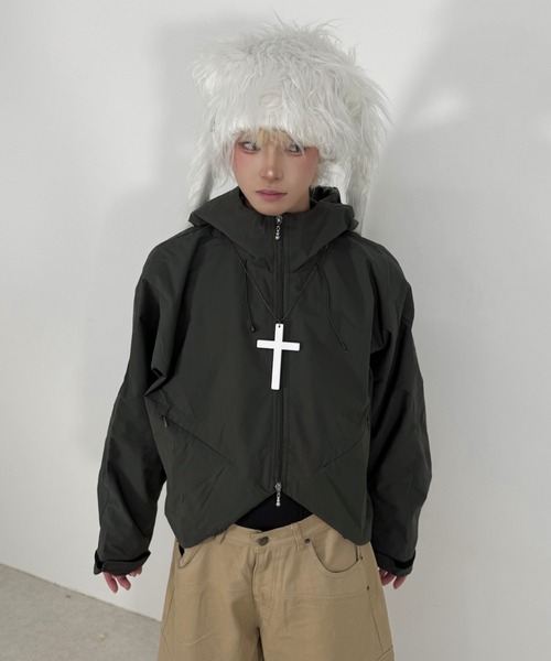 Nerd out XU】nylon hood jacket / 【ナードアウトエックスユー