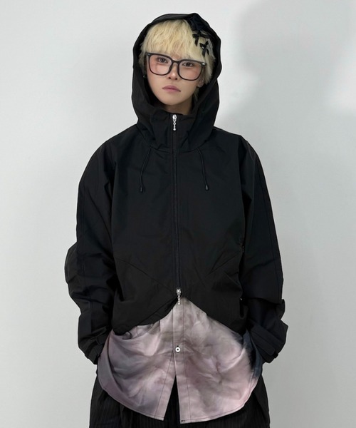 セール】【Nerd out XU】nylon hood jacket / 【ナードアウトエックス