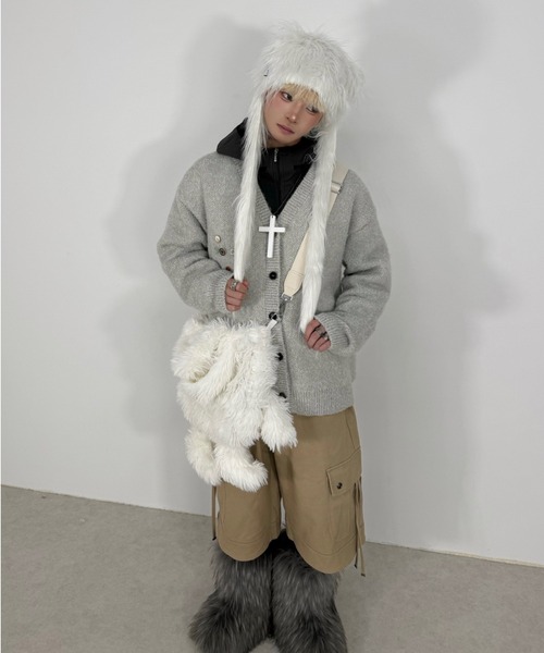 Never mind the XU / Chikashitsu+(ネバーマインド ザ エックスユー / チカシツプラス)の「【Nerd out XU】nylon hood jacket / 【ナードアウトエックスユー】ナイロン風フードジャケット <着用動画あり>(ブルゾン・メンズ・グレー/ブラック/チャコール・M/S)」の8枚目の写真