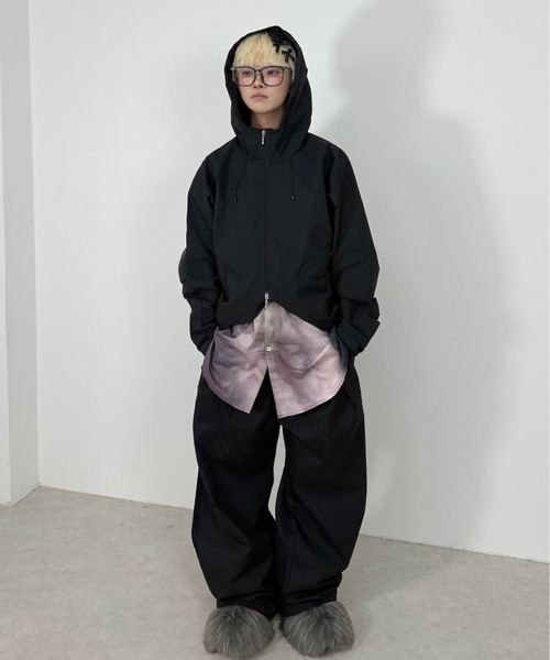 Nerd out XU】nylon hood jacket / 【ナードアウトエックスユー