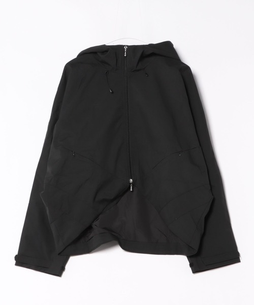 Never mind the XU / Chikashitsu+(ネバーマインド ザ エックスユー / チカシツプラス)の「【Nerd out XU】nylon hood jacket / 【ナードアウトエックスユー】ナイロン風フードジャケット <着用動画あり>(ブルゾン・メンズ・グレー/ブラック/チャコール・M/S)」の13枚目の写真