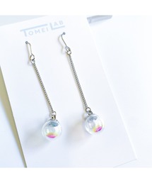 【TOMEI LAB】しゃぼん玉 揺れる ピアス(MA)