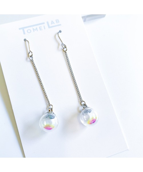 tone(トーン)の「【TOMEI LAB】しゃぼん玉 揺れる ピアス(MA)(ピアス(両耳用)・レディース・その他・FREE)」の1枚目の写真
