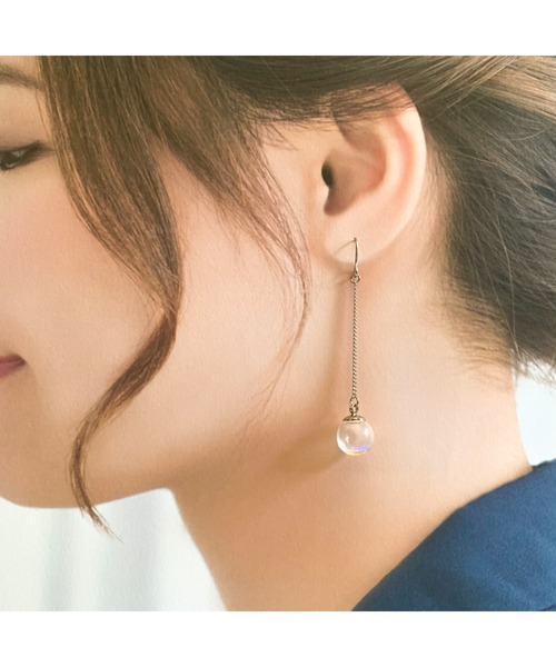 tone(トーン)の「【TOMEI LAB】しゃぼん玉 揺れる ピアス(MA)(ピアス(両耳用)・レディース・その他・FREE)」の2枚目の写真