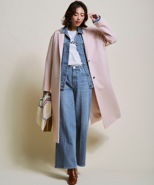 RED CARD TOKYO（レッドカード）の「オーバーサイズ デニム ジャケット（デニムジャケット・レディース・ネイビー系/ターコイズブルー系/ダルブルー系/ライトグレー系・38/36）」の6枚目の写真