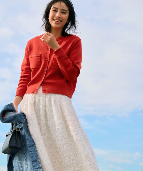 RED CARD TOKYO（レッドカード）の「オーバーサイズ デニム ジャケット（デニムジャケット・レディース・ネイビー系/ターコイズブルー系/ダルブルー系/ライトグレー系・38/36）」の7枚目の写真