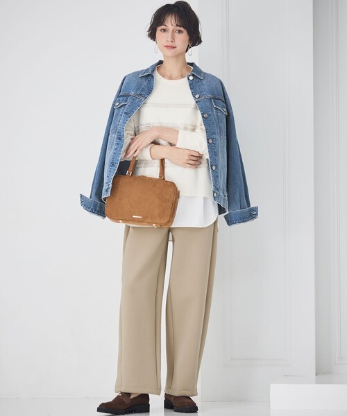 RED CARD TOKYO（レッドカード）の「オーバーサイズ デニム ジャケット（デニムジャケット・レディース・ネイビー系/ターコイズブルー系/ダルブルー系/ライトグレー系・38/36）」の9枚目の写真