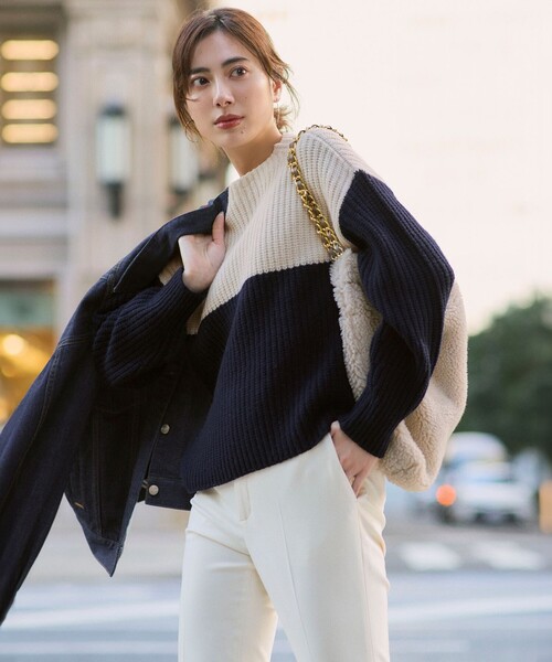 RED CARD TOKYO（レッドカード）の「オーバーサイズ デニム ジャケット（デニムジャケット・レディース・ネイビー系/ターコイズブルー系/ダルブルー系/ライトグレー系・38/36）」の11枚目の写真